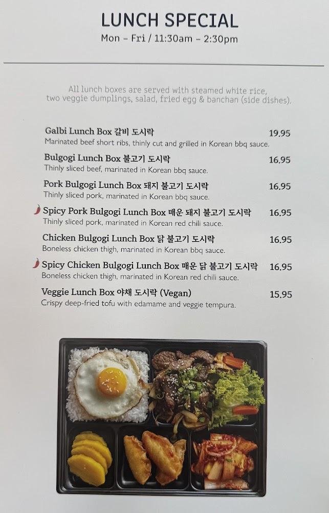 Gogien K BBQ Galbi Lunch Box 갈비 도시락